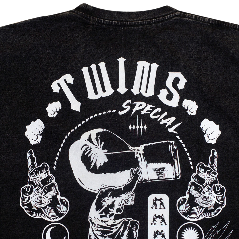 Футболка Twins Special Тайский Бокс Хлопок Графит