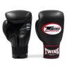 Twins Special TBGL7F Снарядные Перчатки Тайский Бокс Закрытый Большой Палец Черные