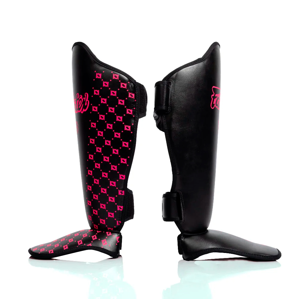 Fairtex SP5 Защита Голени Competition Тайский Бокс Neon Noir