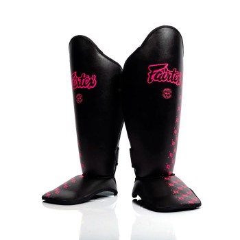 Fairtex SP5 Защита Голени "Competition" Тайский Бокс Neon Noir 