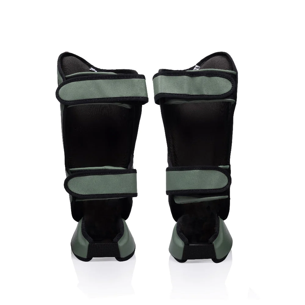 Fairtex SP9 Active Duty Защита Голени Тайский Бокс Оливково-Зелёный