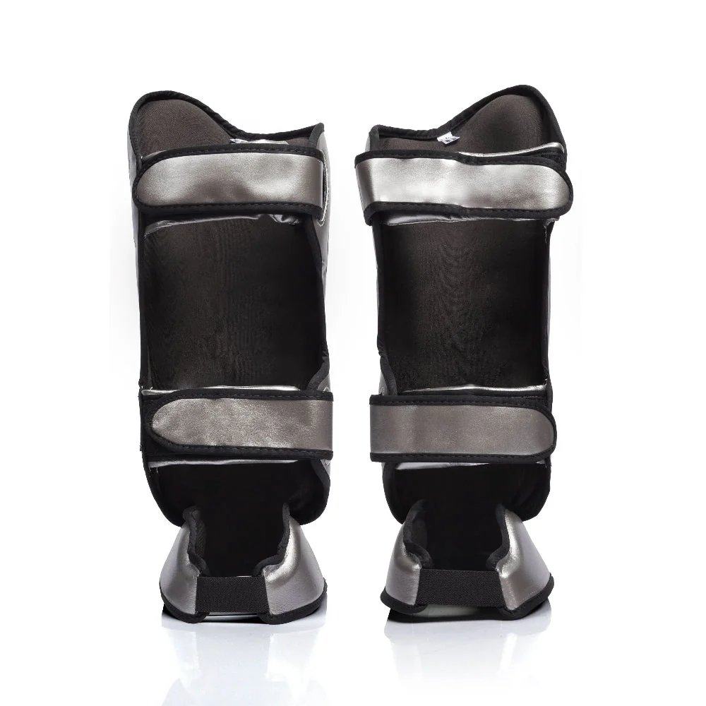 Fairtex SP9 "Liquid Steel" Защита Голени Тайский Бокс Metallic 