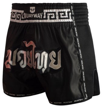 Muayway "Meander" Шорты Тайский Бокс Черные