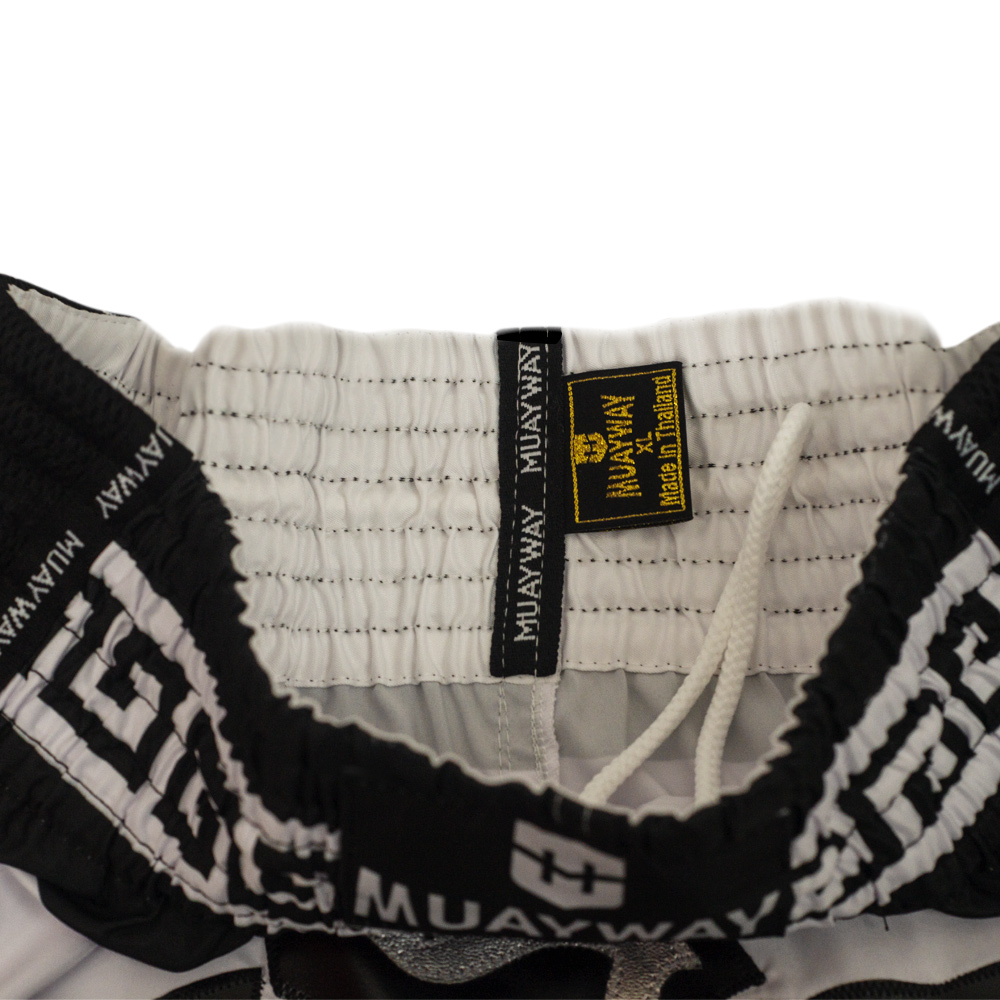 Muayway "Meander" Шорты Тайский Бокс Белые 