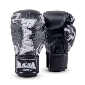 Raja Boxing Боксерские Перчатки Тайский Бокс "Yant" Черные