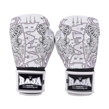 Raja Boxing Боксерские Перчатки Тайский Бокс "Yant" Белые