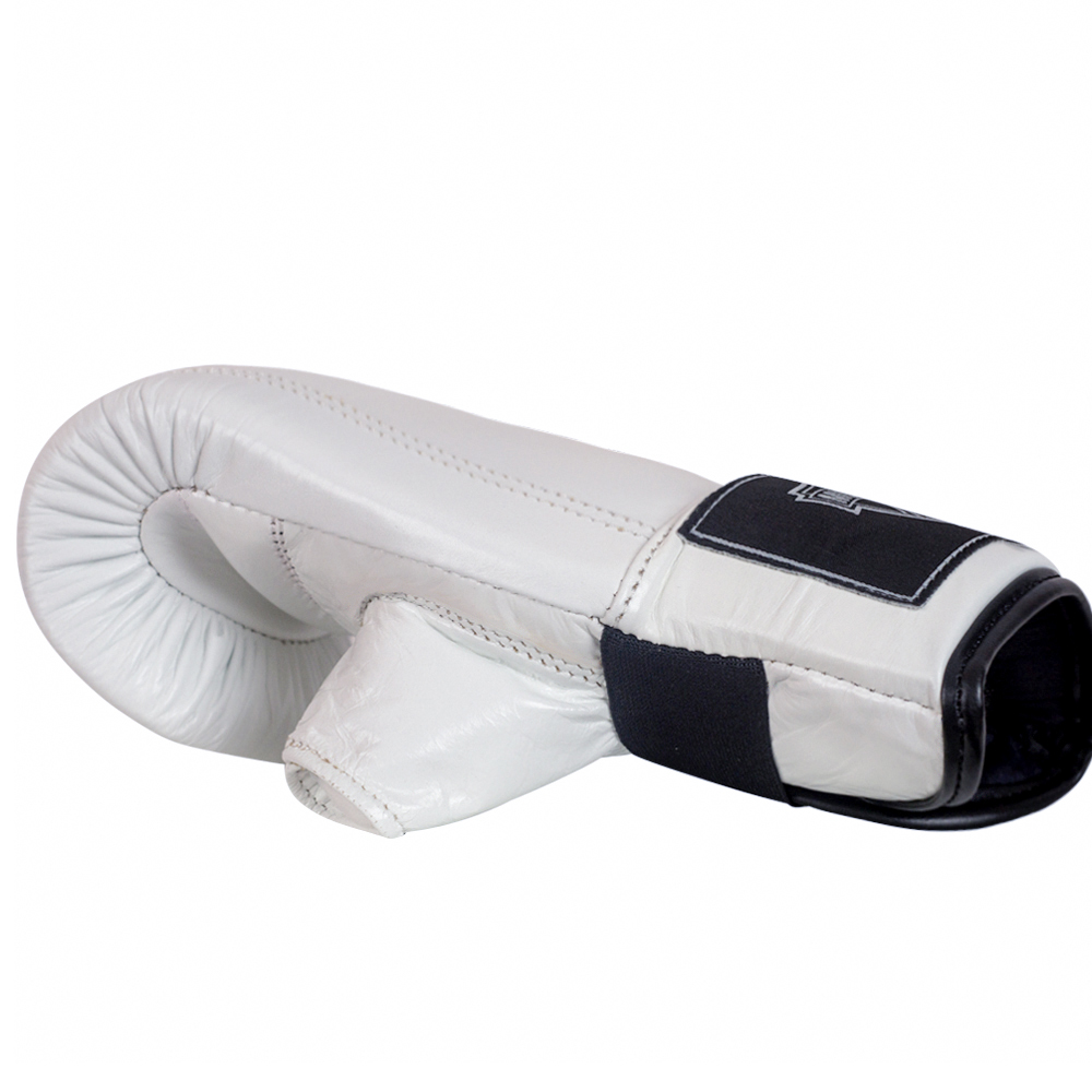 Muayway Снарядные Перчатки Тайский Бокс Резинка Белые 