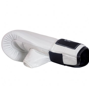 Muayway Снарядные Перчатки Тайский Бокс Резинка Белые 