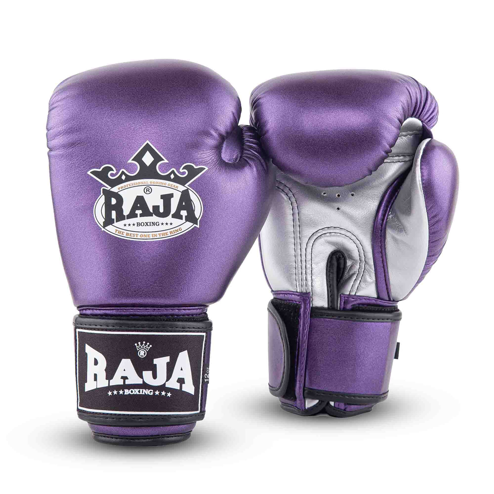 Raja Boxing "Metallic 2" Боксерские Перчатки Тайский Бокс Фиолетовые