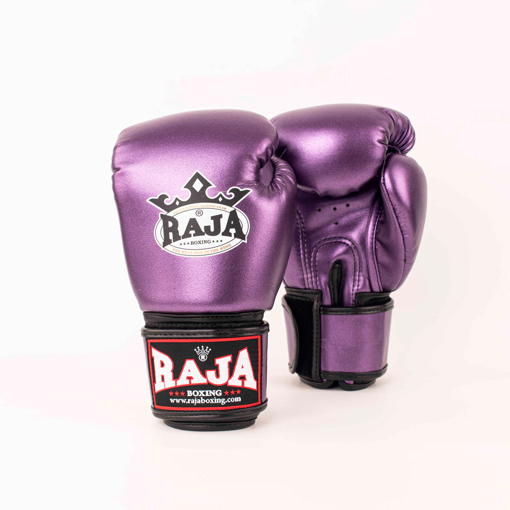 Raja Boxing "Metallic" Боксерские Перчатки Тайский Бокс Фиолетовые