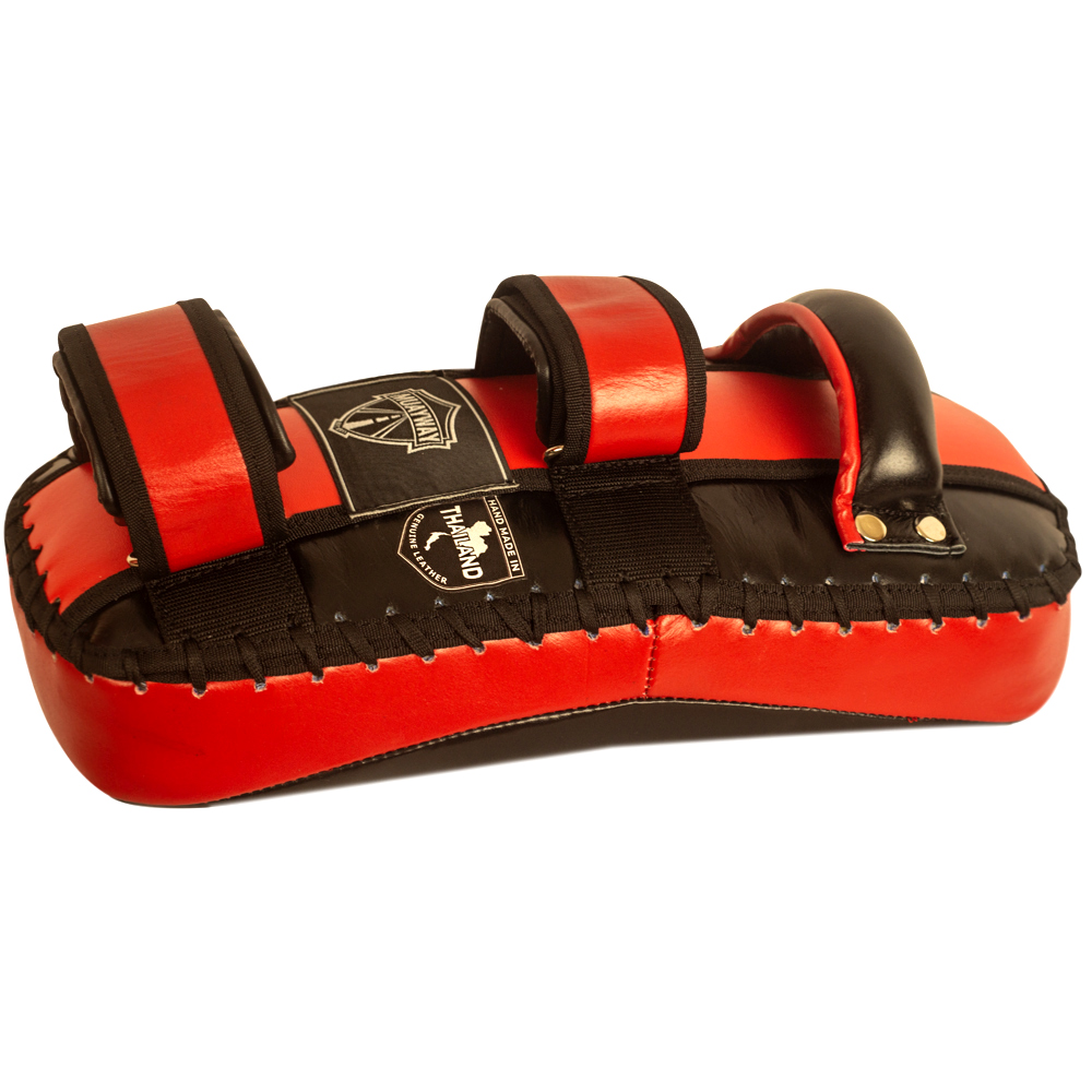 Muayway Тайские Пады Гнутые Тайский Бокс Красно-Черные