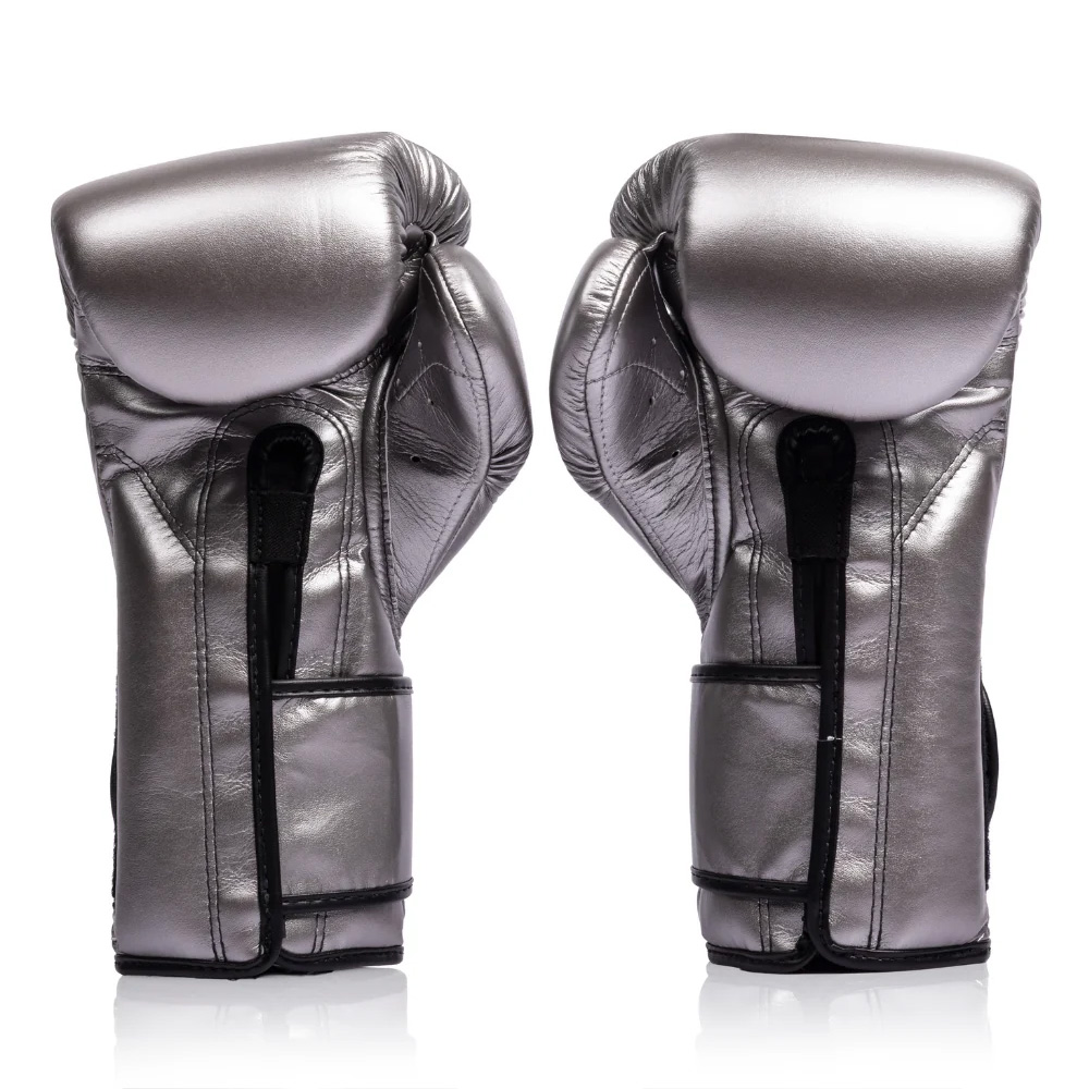 Fairtex BGV9C-Plus Боксерские Перчатки Мексиканский Стиль Gun Metallic