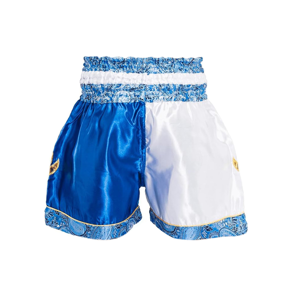 Thaiboxing Тайские Шорты Тайский Бокс Сине-Белые
