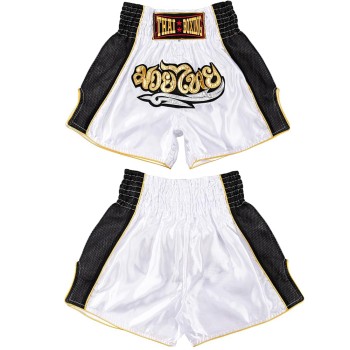Thaiboxing Тайские Шорты Тайский Бокс «Retro» Белые