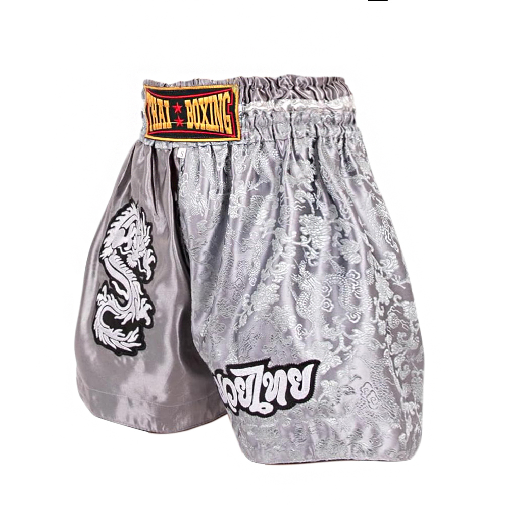 Thaiboxing Тайские Шорты Тайский Бокс «Dragon» Серые