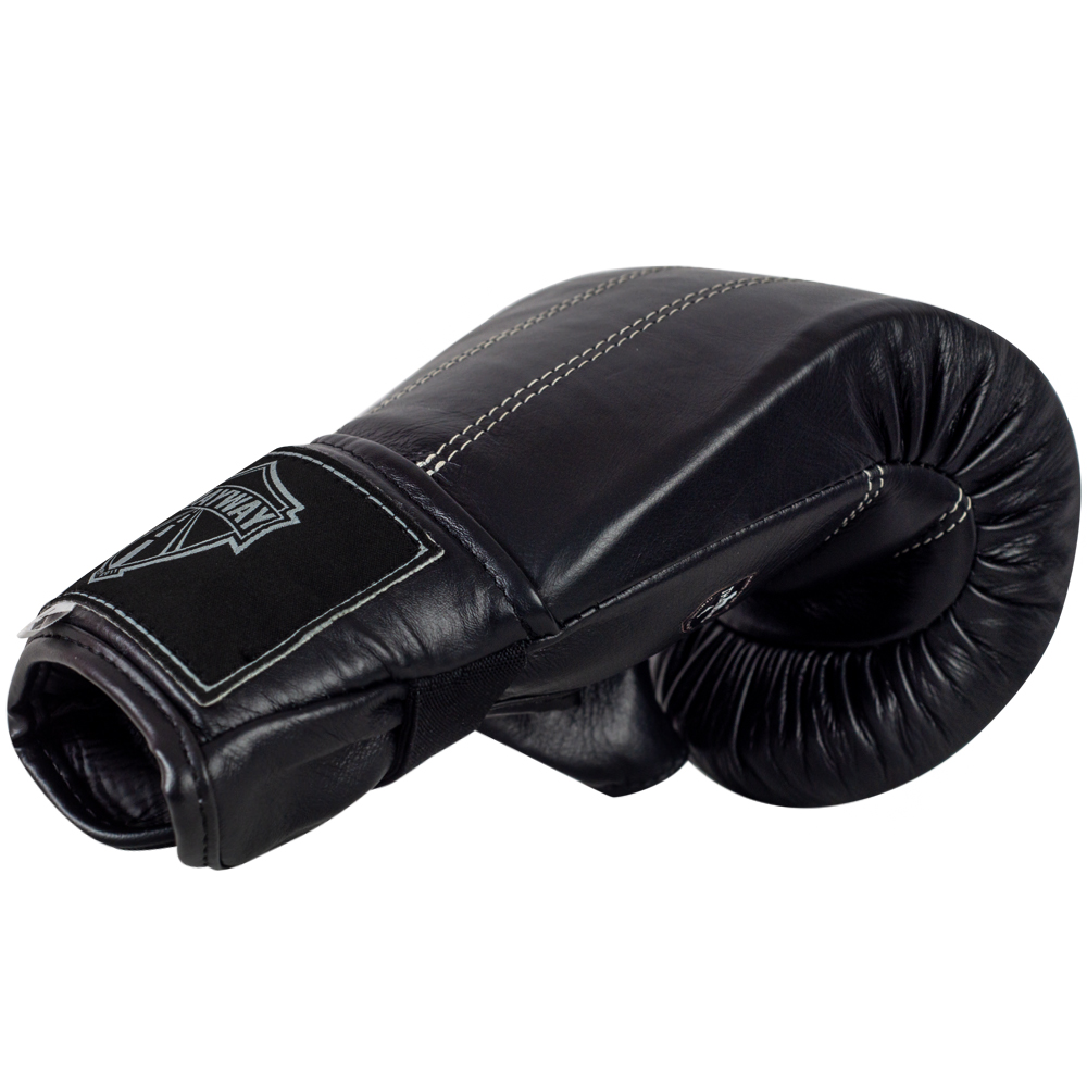 Muayway Снарядные Перчатки Тайский Бокс Резинка Черные