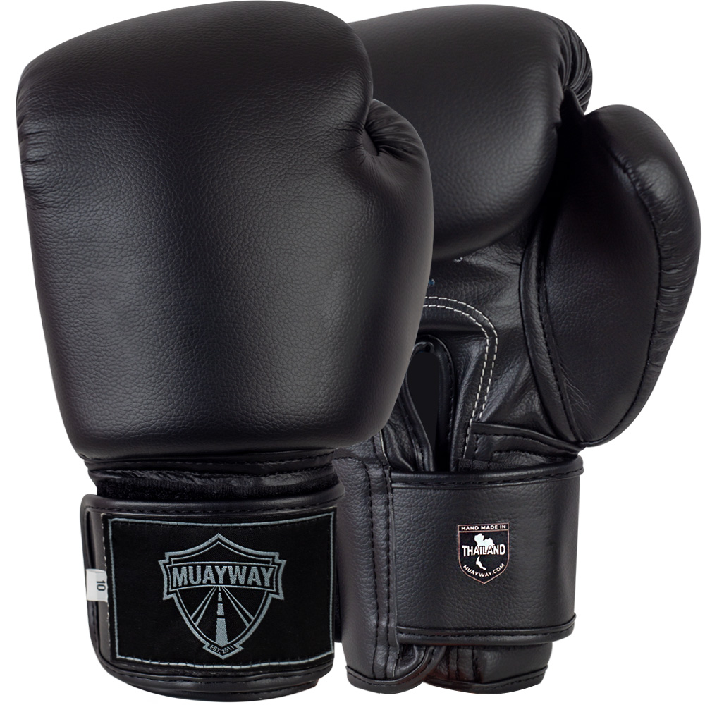 Muayway Боксерские Перчатки Тайский Бокс Черные