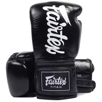 Fairtex "Titan" Боксерские Перчатки Тайский Бокс Черные