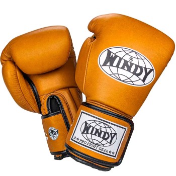 Windy BGP "Proline" Боксерские Перчатки Тайский Бокс Коричневые