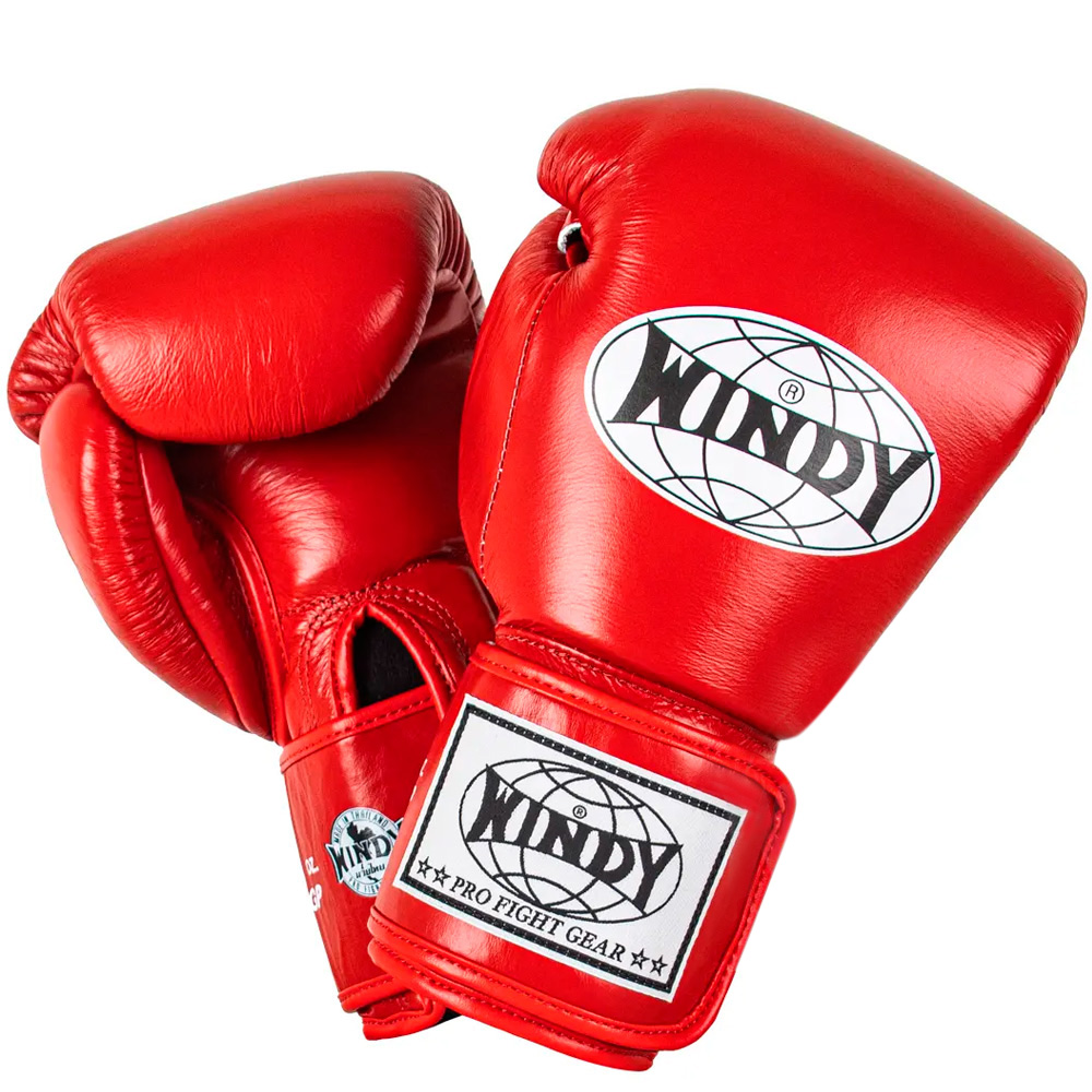 Windy BGP "Proline" Боксерские Перчатки Тайский Бокс Красные