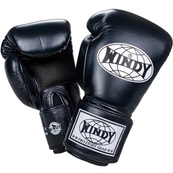 Windy BGN Сетка Боксерские Перчатки Кикбоксинг Черные
