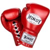 Windy BGL Боксерские Перчатки Тайский Бокс На Шнурках Красные