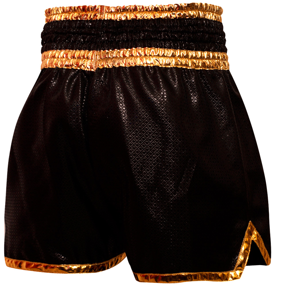 Muayway "Black Gold Heritage" Шорты Тайский Бокс + Фирменный Брелок Боксерская перчатка