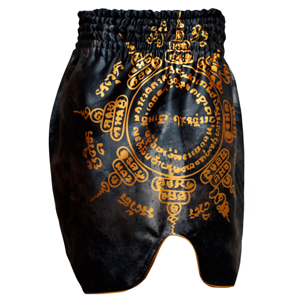Muayway "Gold Yant" Шорты Тайский Бокс + Фирменный Брелок Боксерская перчатка