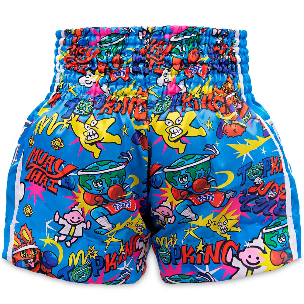 Top King х Puck Шорты TKXPTBS-01 Тайский Бокс Синий Мультиколор