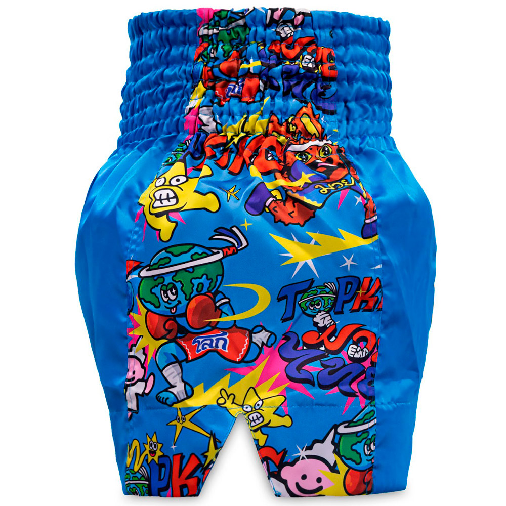 Top King х Puck Шорты TKXPTBS-02 Тайский Бокс Синие