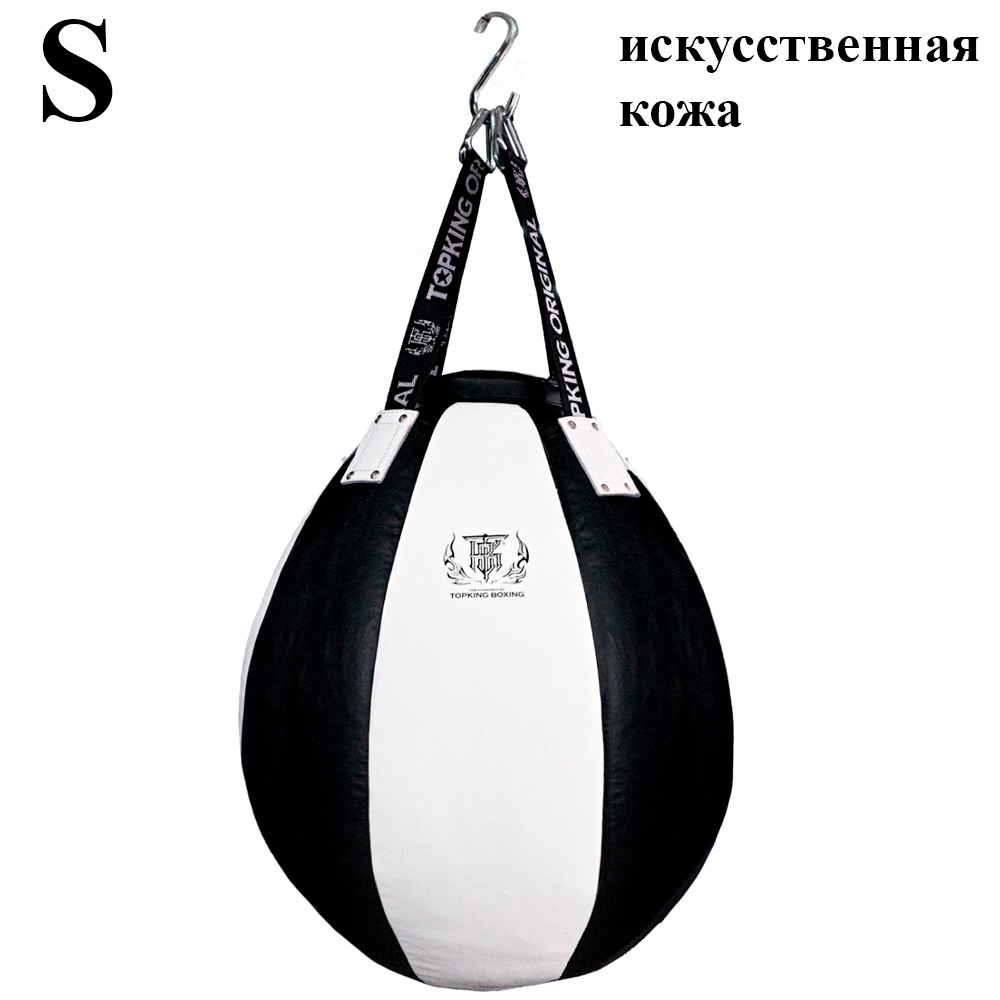 Top King TKHBT-ST Боксерская Груша Тайский Бокс Искусственная Кожа Черно-Белая Размер S