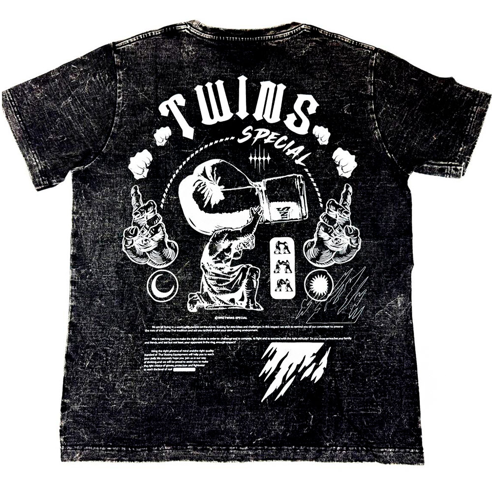 Футболка Twins Special Тайский Бокс Хлопок Графит