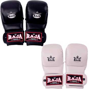Raja Boxing Перчатки MMA Спарринговые Черные или Белые