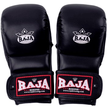 Raja Boxing Перчатки MMA Спарринговые Черные или Белые