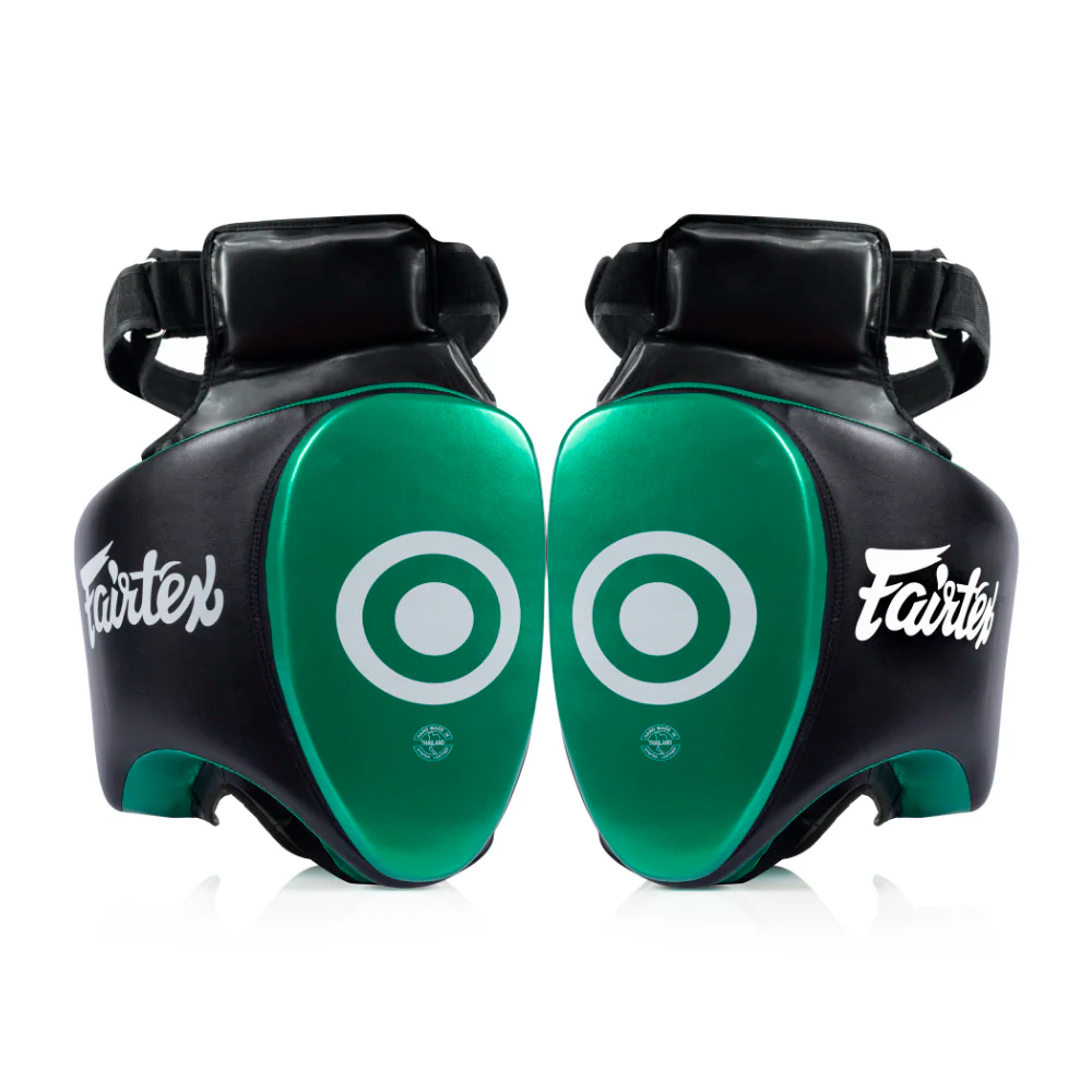 Fairtex TP5 Тренерские Накладки "Thigh Pads" Тайский Бокс Черно-Зеленые