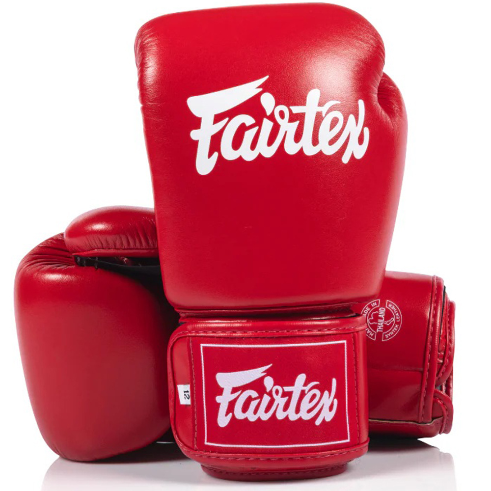 Fairtex BGV1C-PLUS Боксерские Перчатки Тайский Бокс Красные
