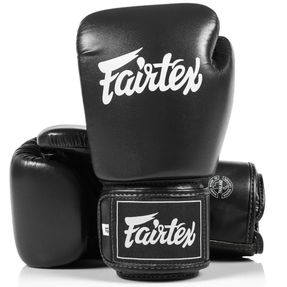 Fairtex BGV1C-PLUS Боксерские Перчатки Тайский Бокс Черные