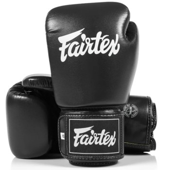 Fairtex BGV1C-PLUS Боксерские Перчатки Тайский Бокс Черные