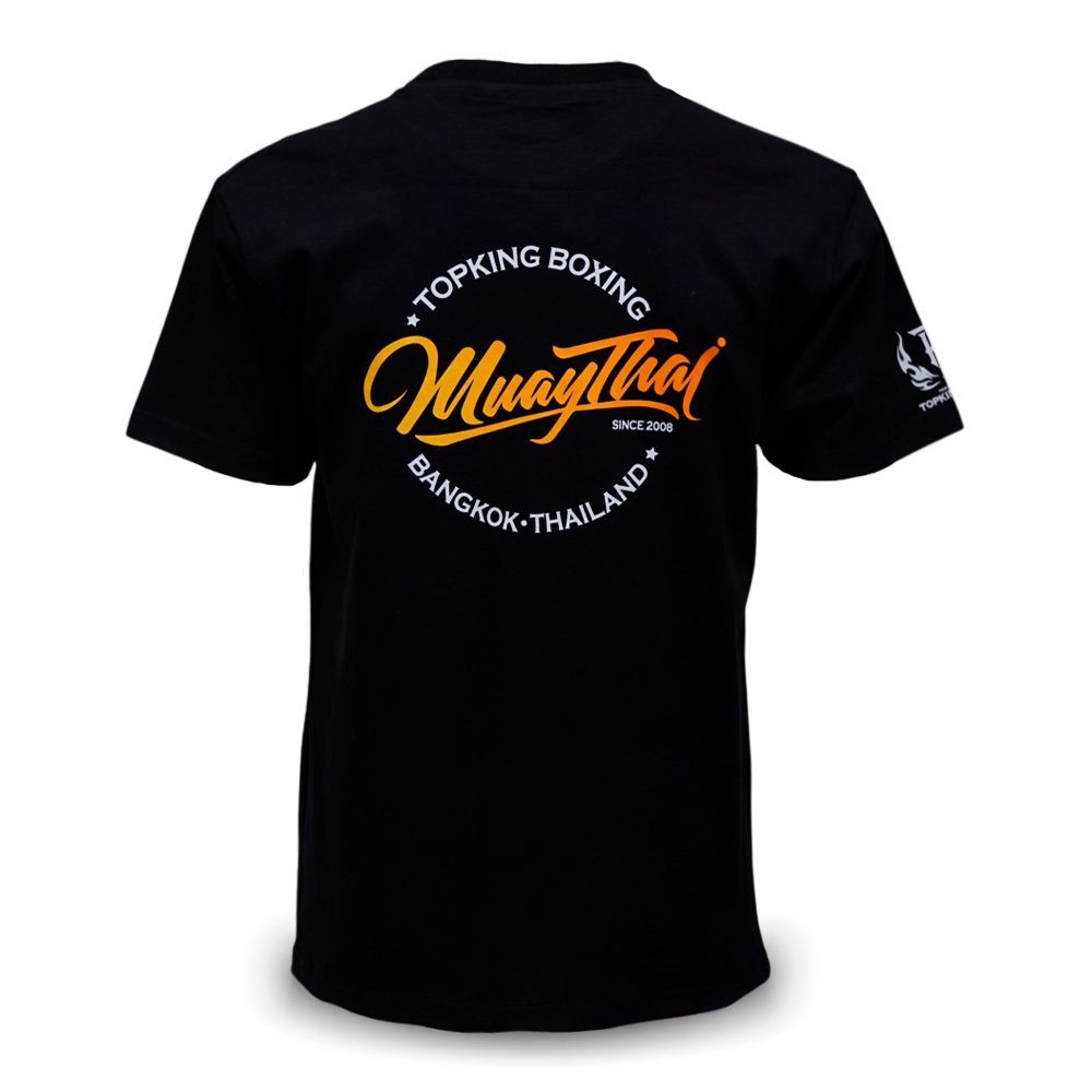 Top King Футболка Тайский Бокс Хлопок Черная Или Серая TKTSH-034