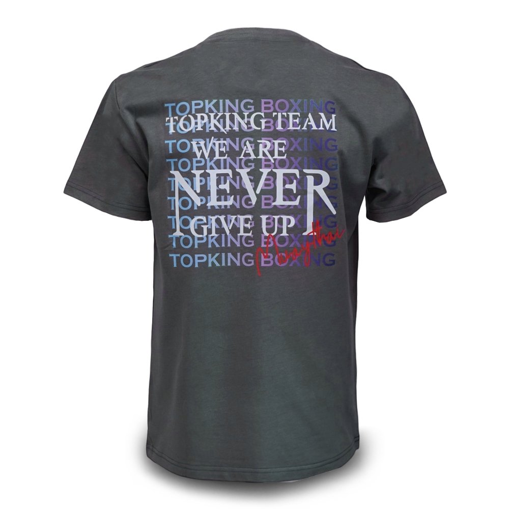 Top King Футболка Тайский Бокс Хлопок Черная Или Серая TKTSH-035