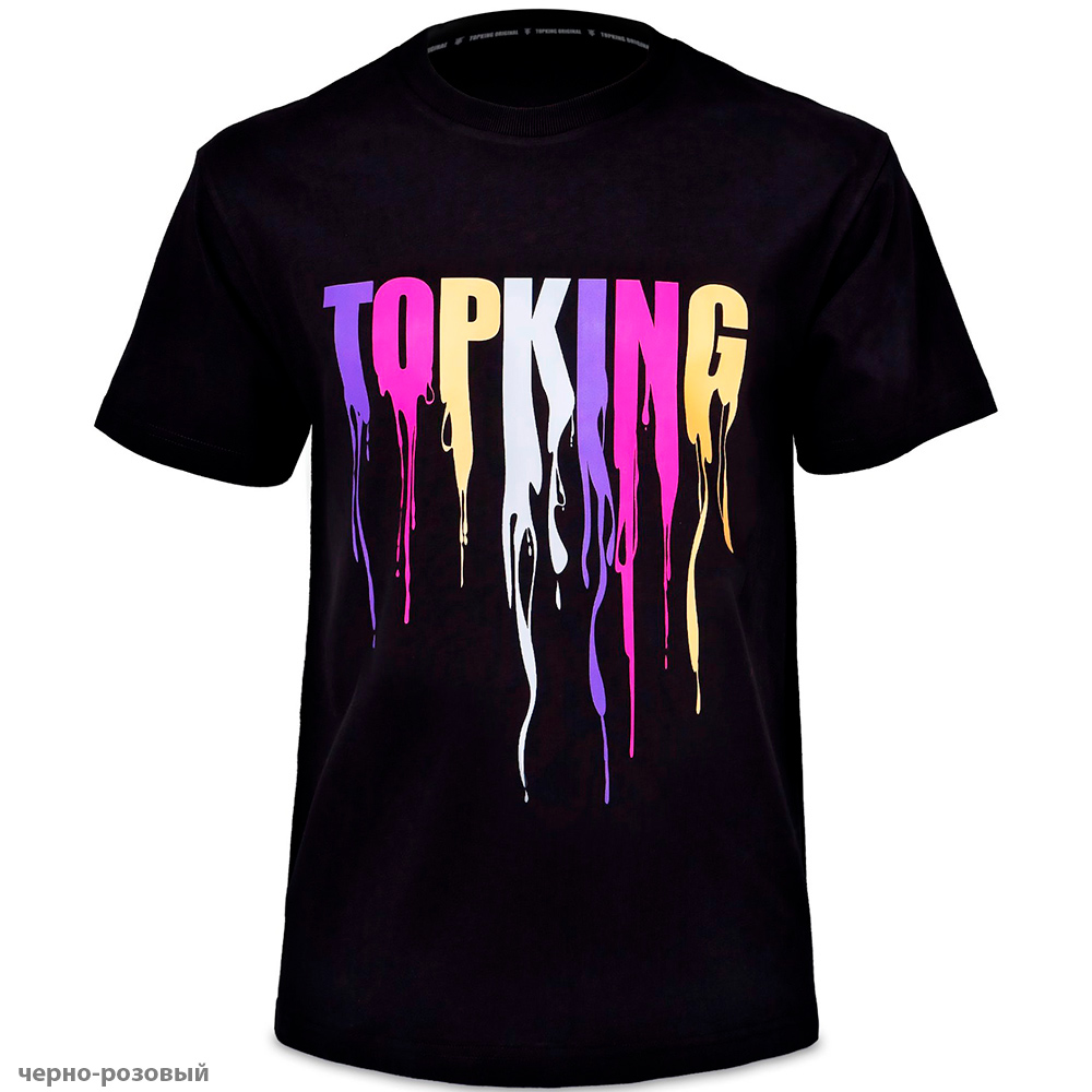 Top King Футболка Тайский Бокс Хлопок Черная TKTSH-036