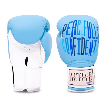 Top King "Active Muay Thai" Боксерские Перчатки Тайский Бокс Lite Blue