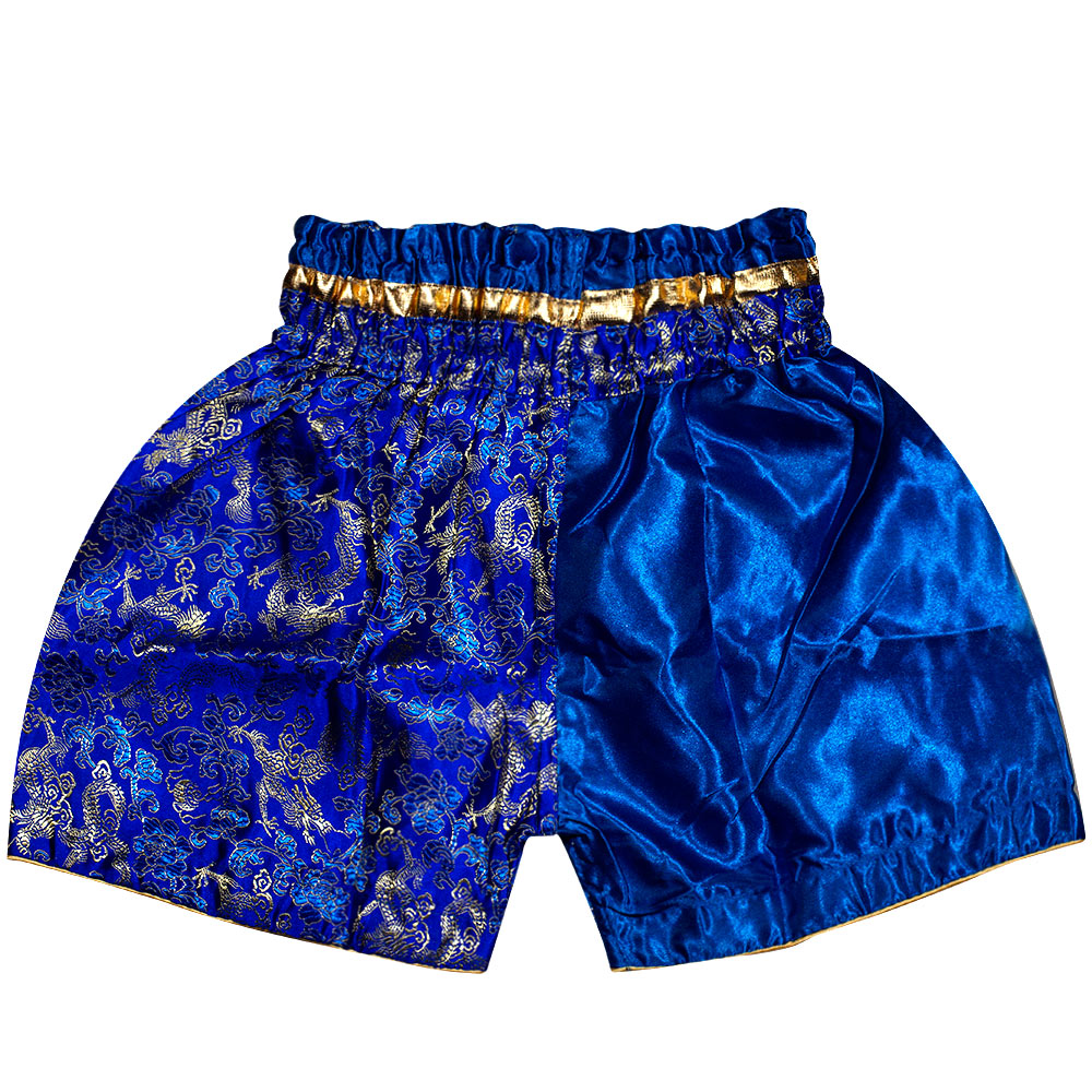 Детские Шорты Тайский Бокс "Thaiboxing" Дракон Синие