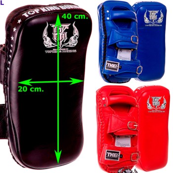 Top King TKKPE "Extreme" Тайские Пады Изогнутые Тайский Бокс На Пряжках Размер L
