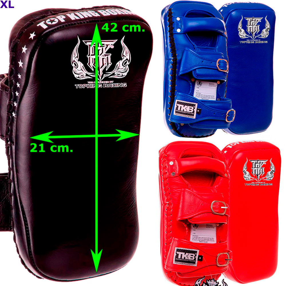 Top King TKKPE "Extreme" Тайские Пады Изогнутые Тайский Бокс На Пряжках Размер XL