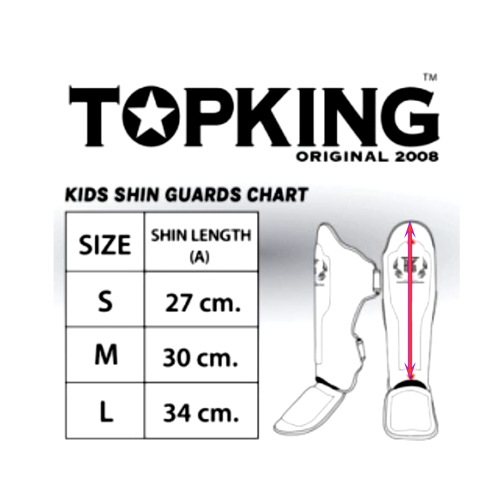 Детская Защита Голени Top King TKSGKC-01 "Super Star" Тайский Бокс Синий