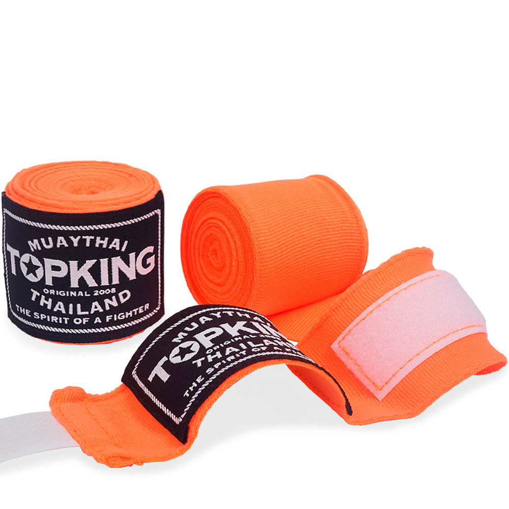Top King Бинты Боксерские Тайский Бокс Оранжевые