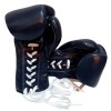 Fairtex BGL7 Pro Боксерские Перчатки Lace Up Шнурки Мексиканский Стиль Синие