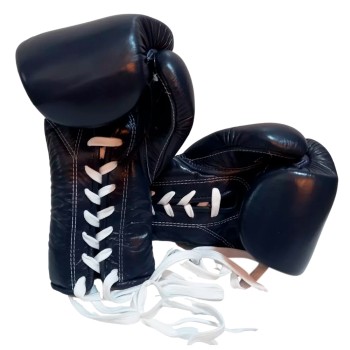 Fairtex BGL7 Pro Боксерские Перчатки Lace Up Шнурки Мексиканский Стиль Синие