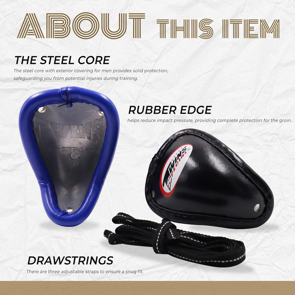 Twins Special GPS1 Защита Паха Ракушка Бандаж Тайский Бокс Черная